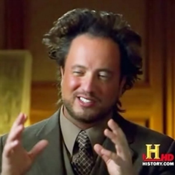 ancient alien guy meme template