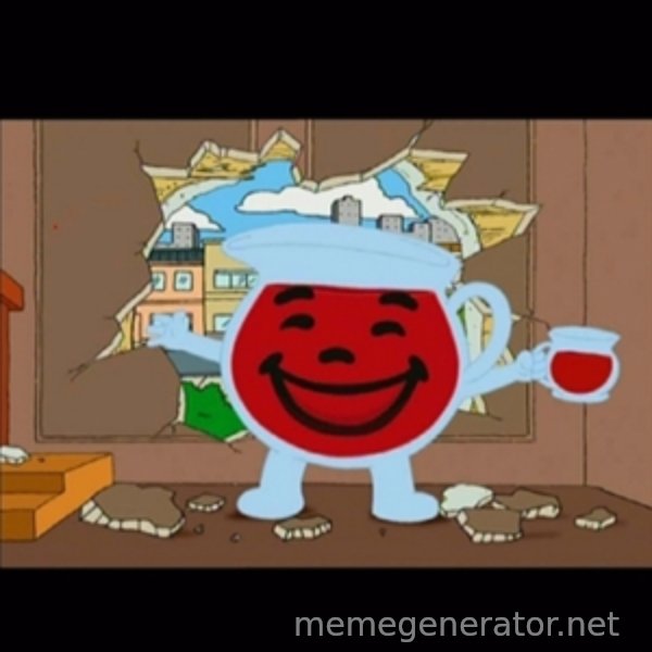 kool aid man  meme template