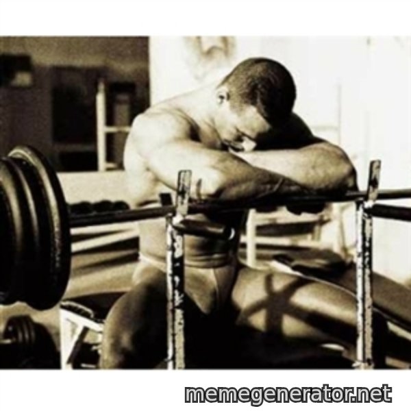 Sad Bodybuilder meme template