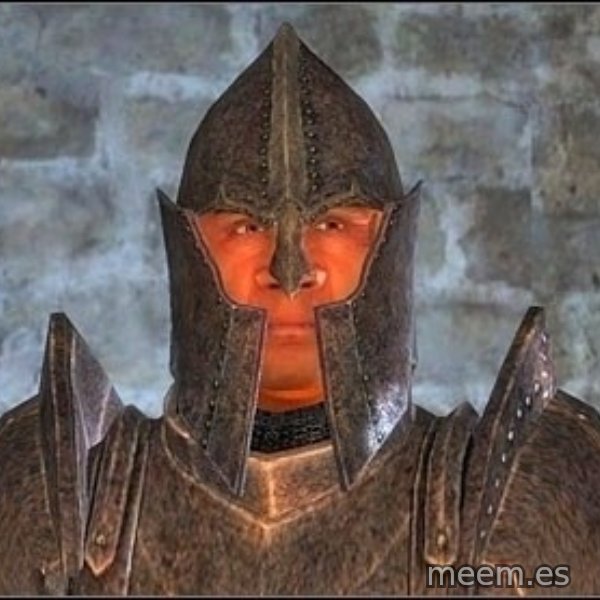 Oblivion Guard meme template