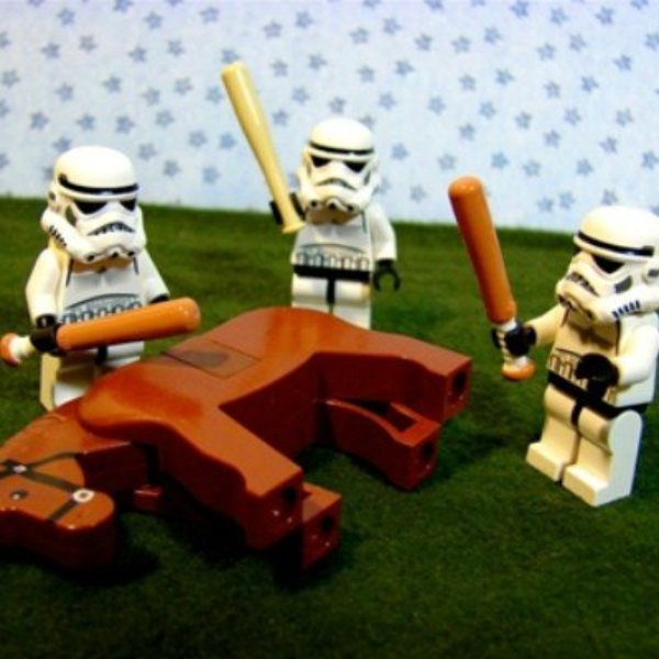 Beating a Dead Horse stormtrooper meme template