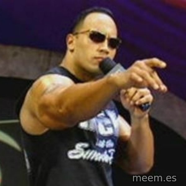 Dwayne 'The Rock' Johnson meme template