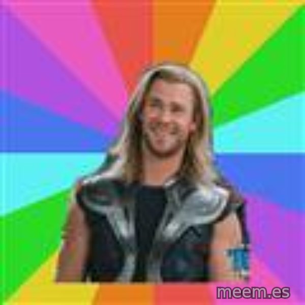 Overly Accepting Thor meme template