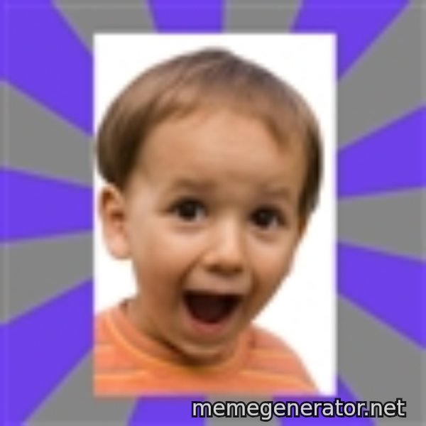 Excited meme template