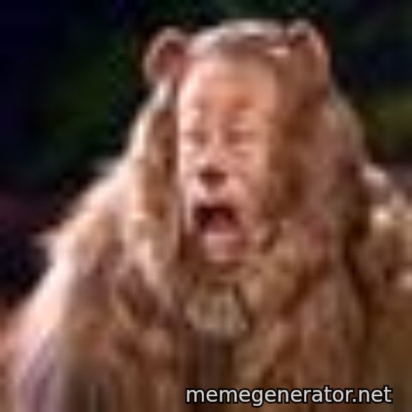 Cowardly Lion meme template