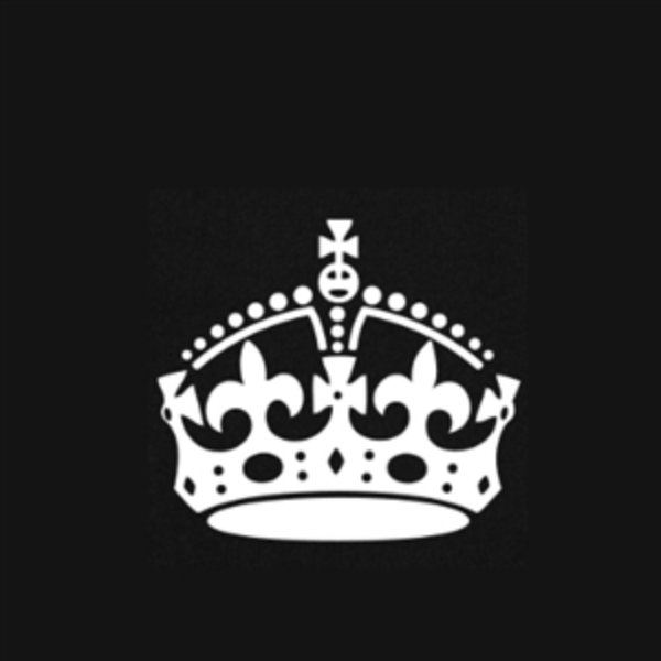 Black Keep Calm Crown meme template