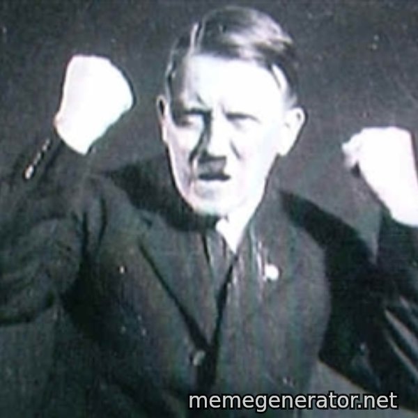 Successful Hitler meme template