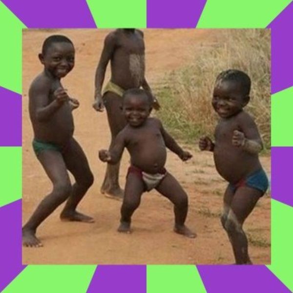 african kids dancing meme template