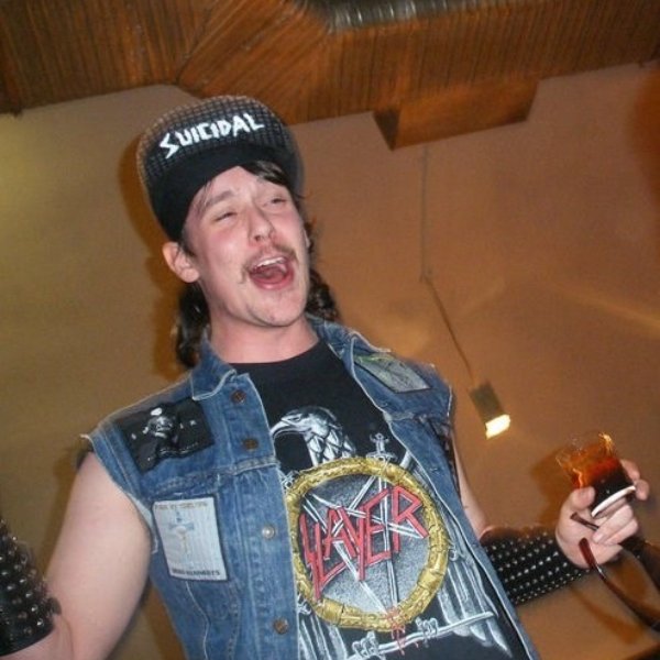 Extremely Drunk Metalhead meme template