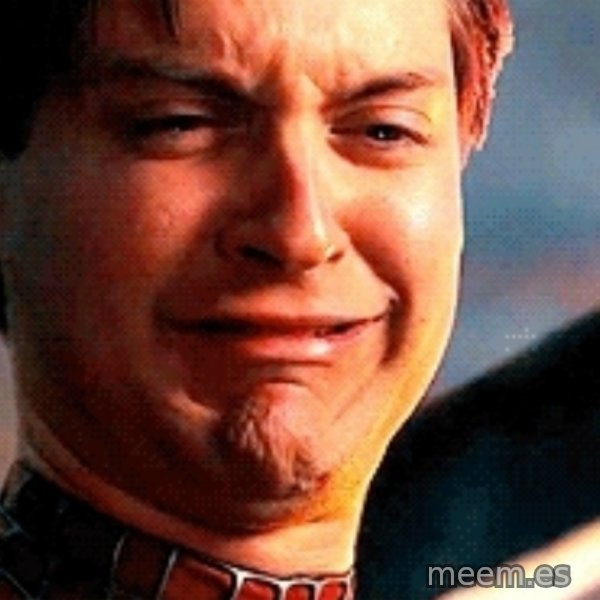 Crying Tobey Maguire meme template
