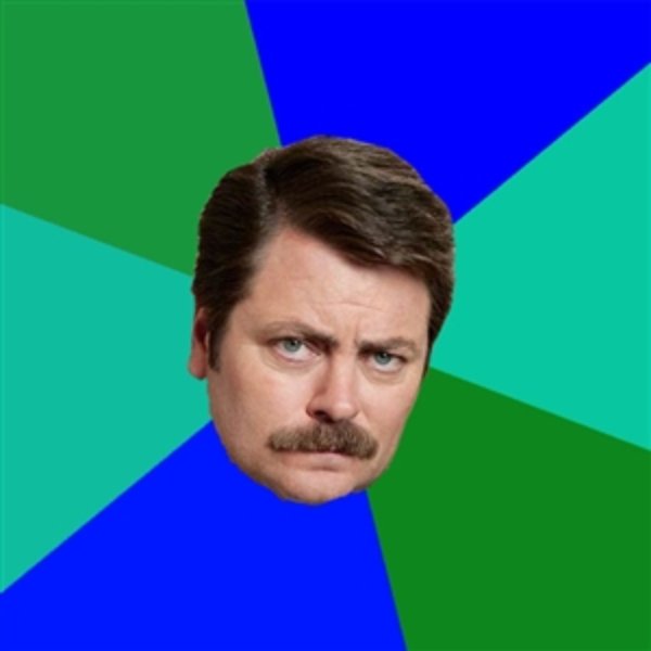 Advice Ron Swanson meme template