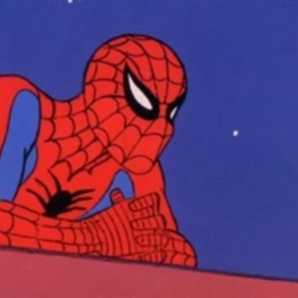 Leaning Spiderman meme template