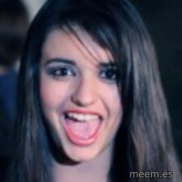 Creepy Rebecca Black meme template
