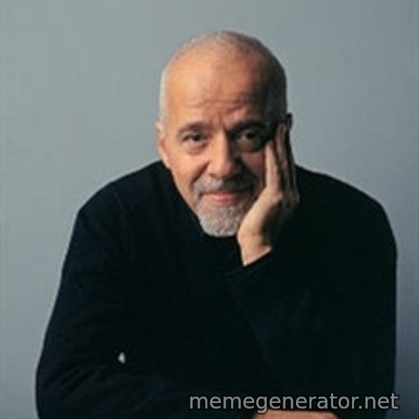 Paulo Coelho meme template