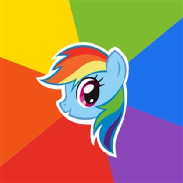 Rainbow Dash meme template