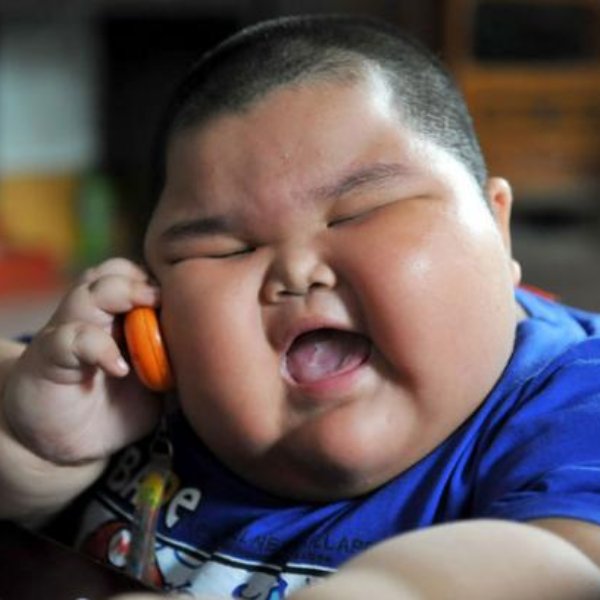 Fat Asian Kid meme template