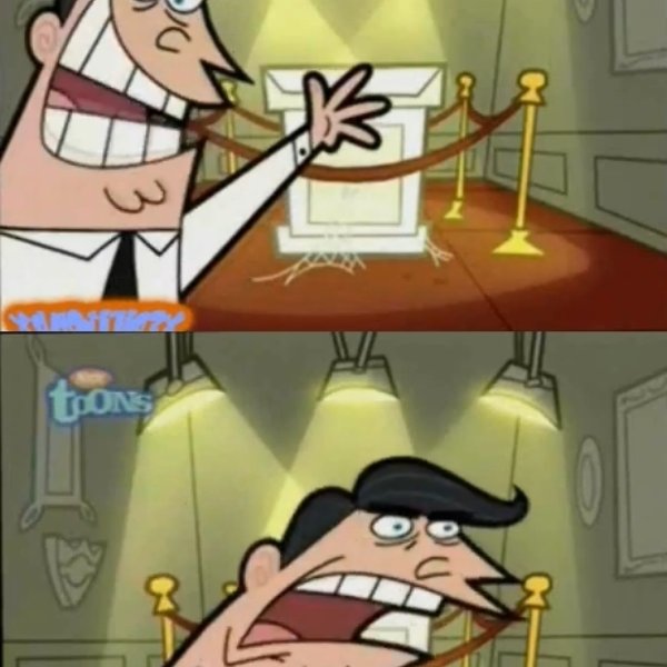 Y aquí pondría si tuviera uno meme template