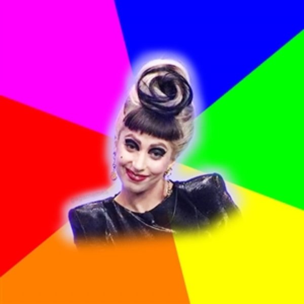 Lady Gaga Troll meme template
