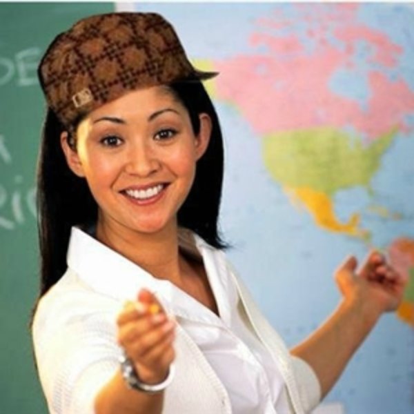 Scumbag Teacher 2 meme template