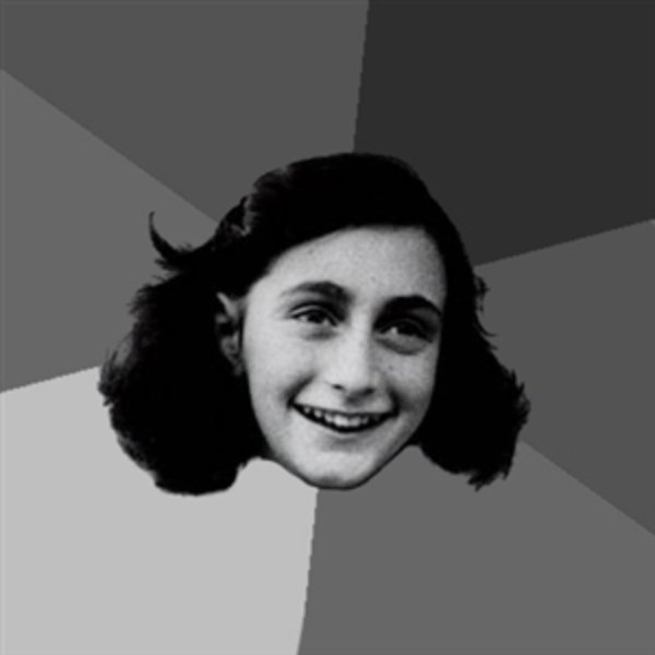 Anne Frank Lol meme template