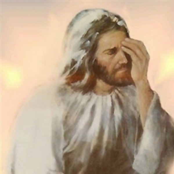 Jesus Arrependido meme template