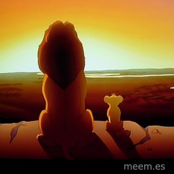simba mufasa meme template