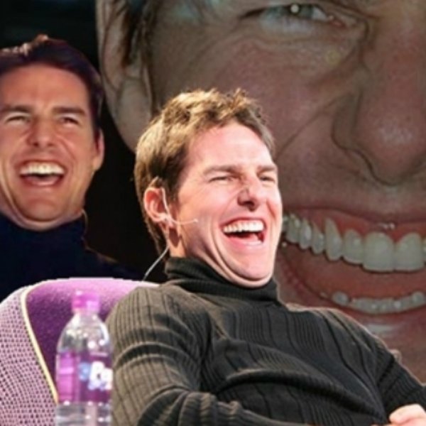 Tom Cruise laugh meme template