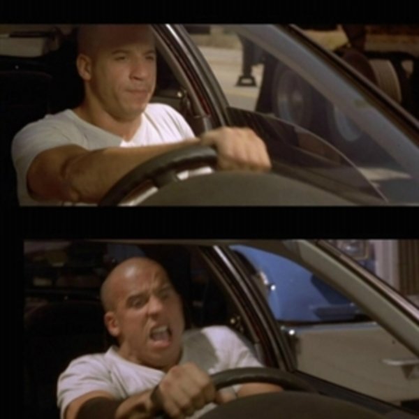 Vin Diesel Car meme template
