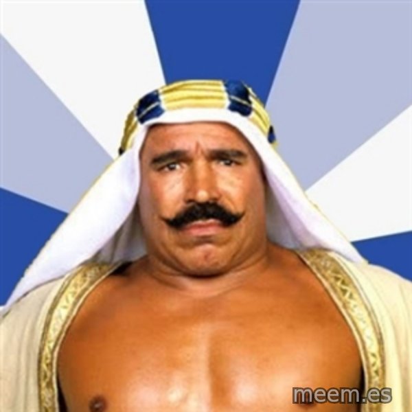 The Iron Sheik meme template
