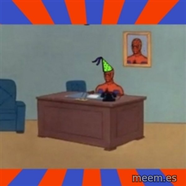 Spiderman Birthday meme template
