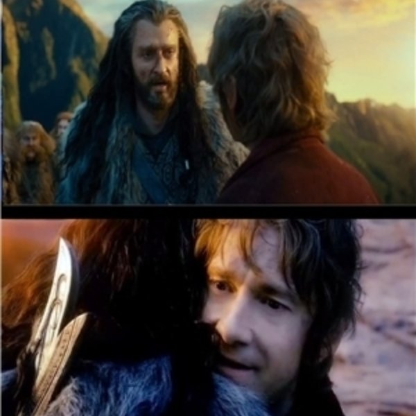 Bilbo and Thorin meme template