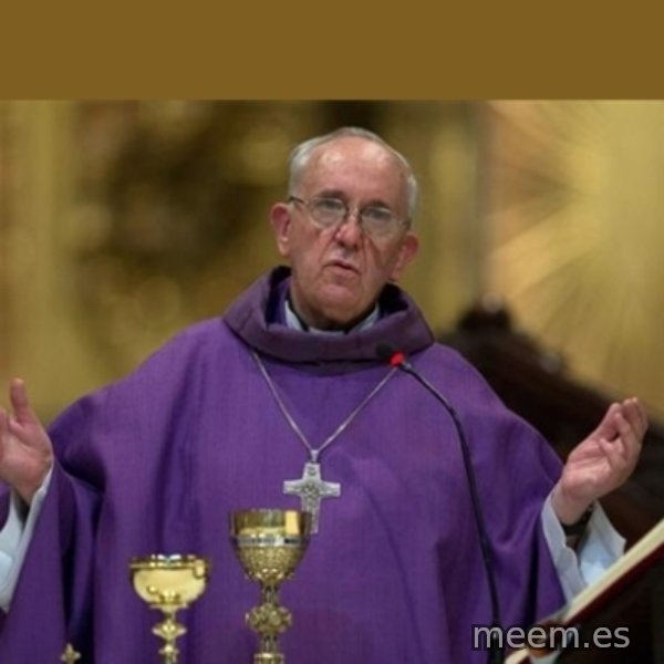 Pope Francis meme template