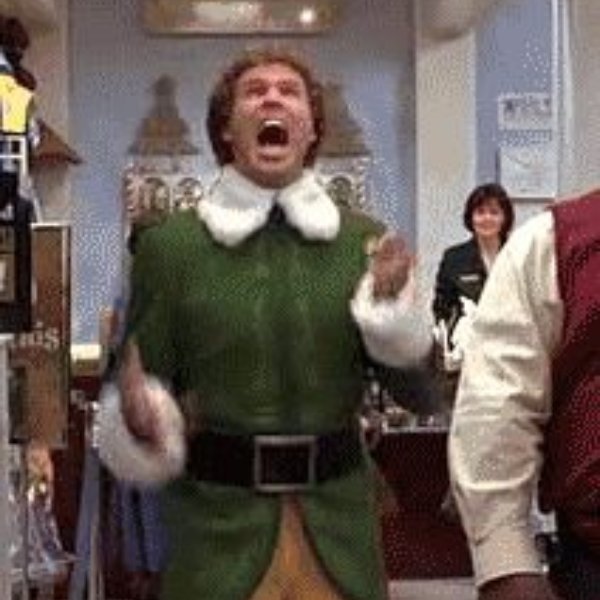 Buddy the Elf (scream) meme template