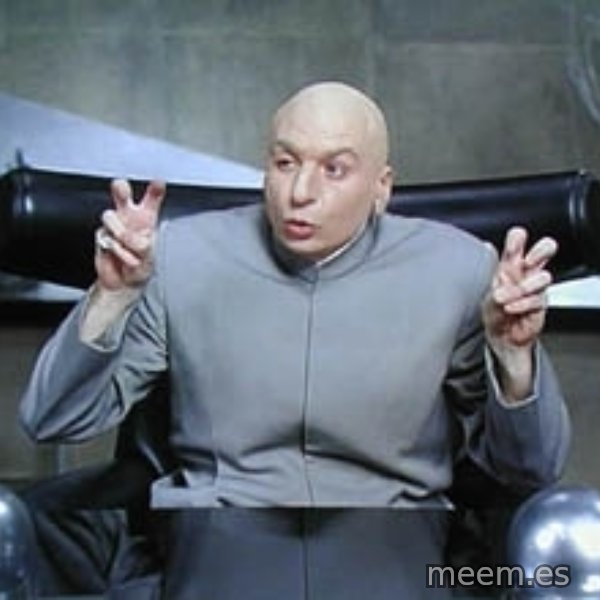 Dr. Evil finger quotes meme template