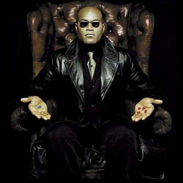 morpheus pill meme template