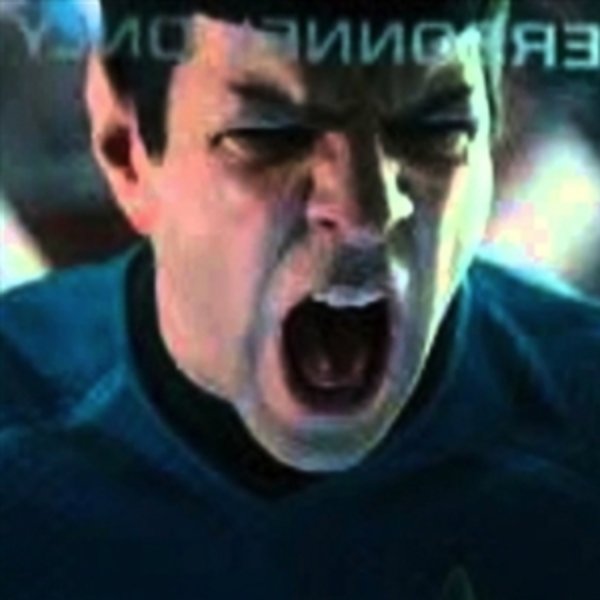 Spock screaming Khan meme template