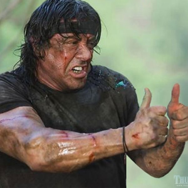 rambo thumbs up meme template