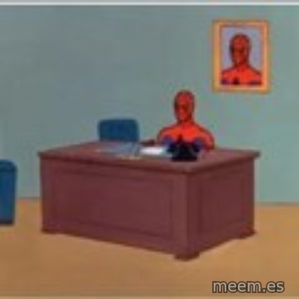 Spider Man Desk meme template