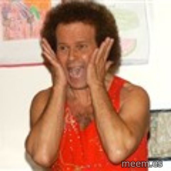 Richard Simmons Screaming meme template