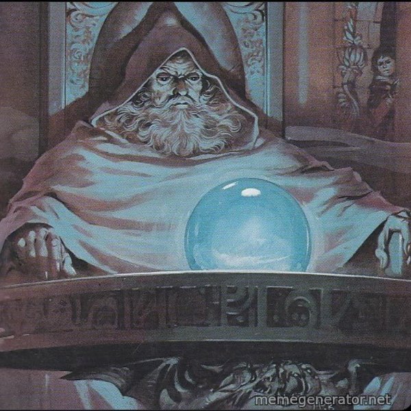 Pondering My Orb meme template