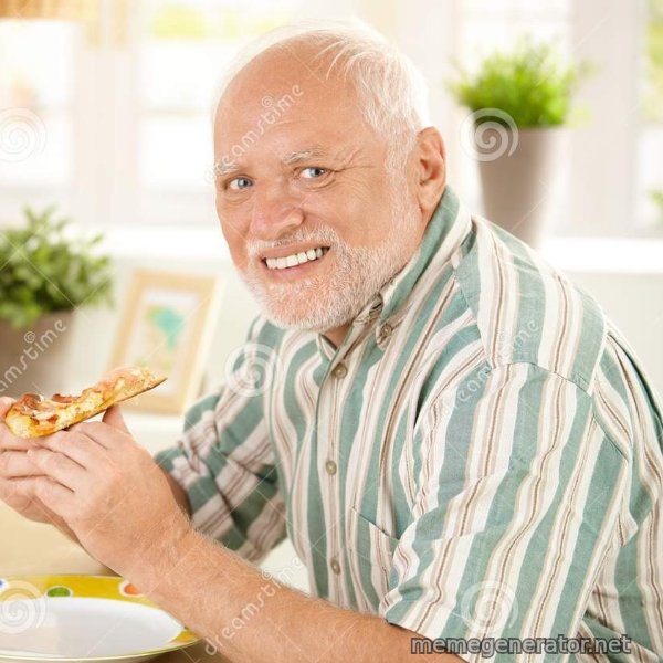 Harold Eats Pizza meme template