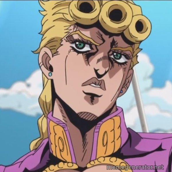 I, Giorno Giovanna, Have a Dream meme template