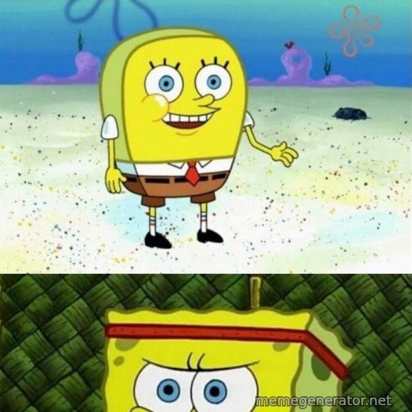 Increasingly Buff SpongeBob meme template