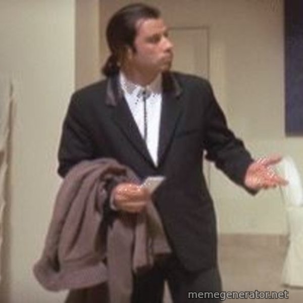 Confused Travolta meme template